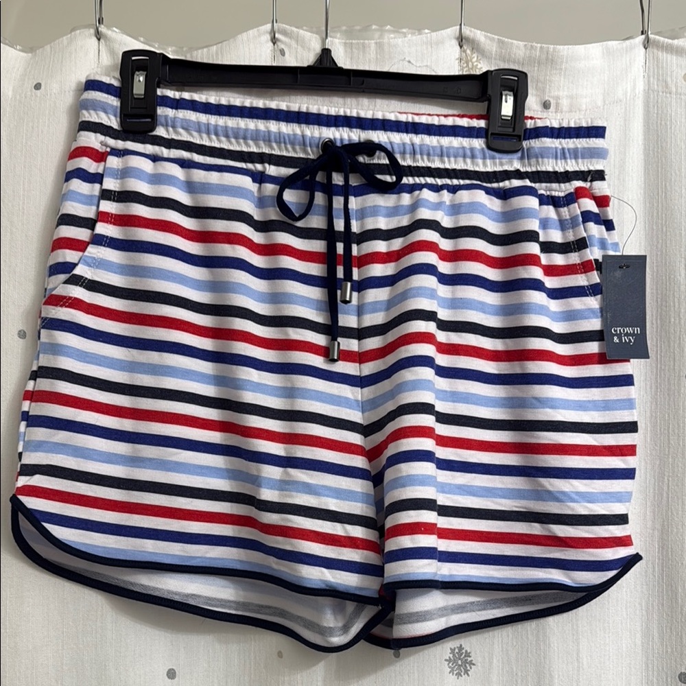 Crown & Ivy Retro Striped Shorts